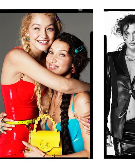 pubblicità versace gigi hadid|versace gigi and bella.